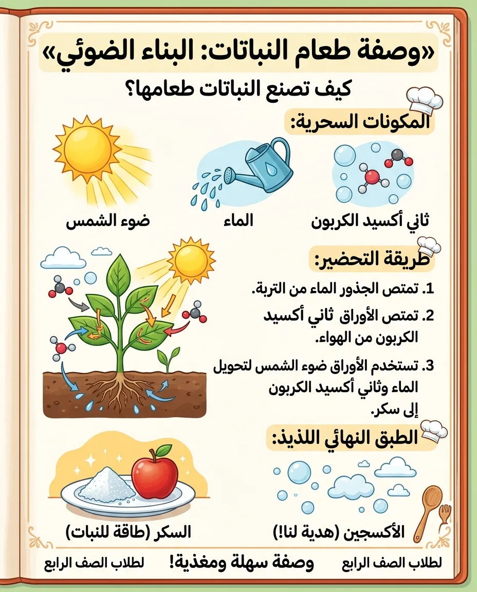 وصفة طعام النباتات: البناء الضوئي