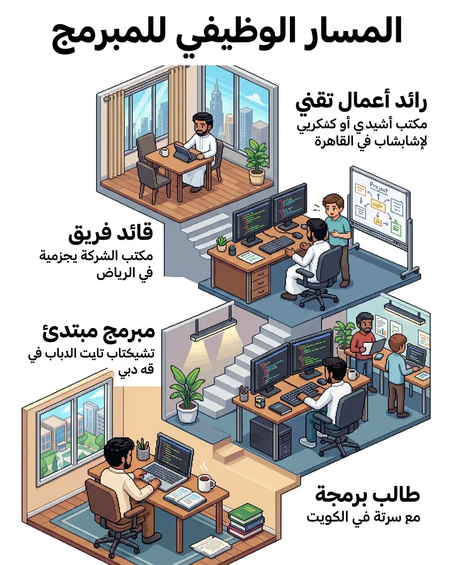 فن البكسل متساوي القياس: المسار الوظيفي للمبرمج