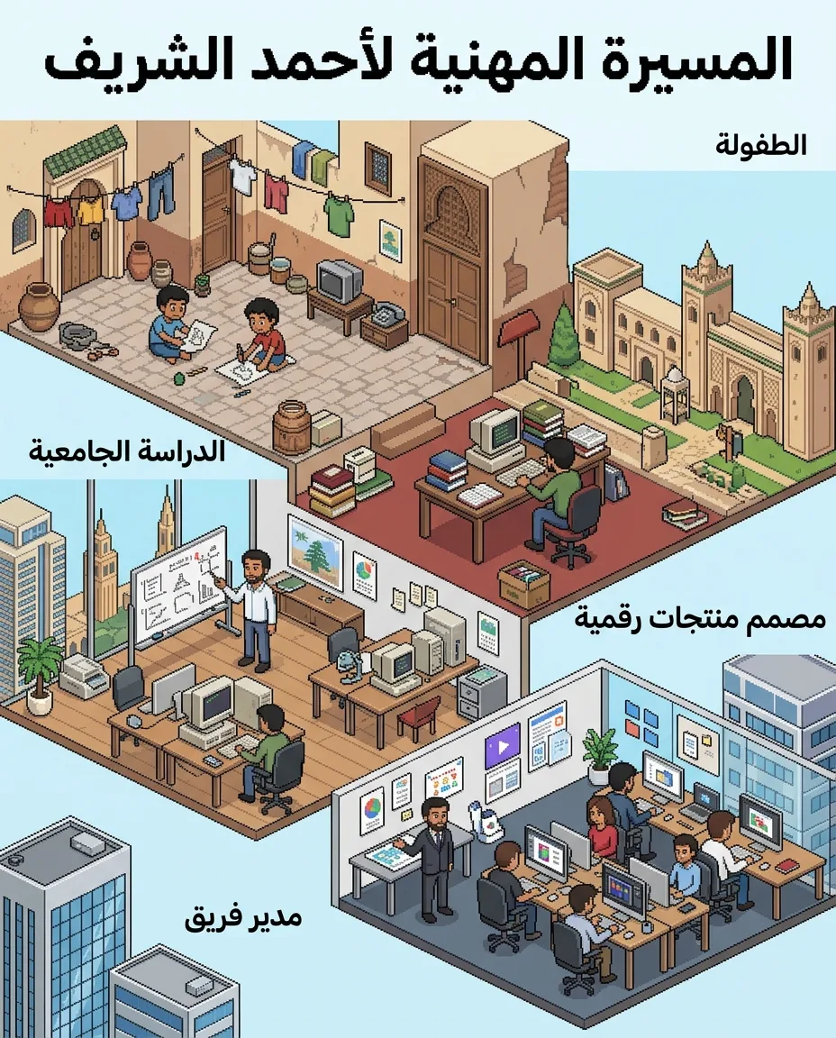 فن البكسل المتساوي القياس - المسيرة المهنية لأحمد الشريف، مصمم المنتجات الرقمية