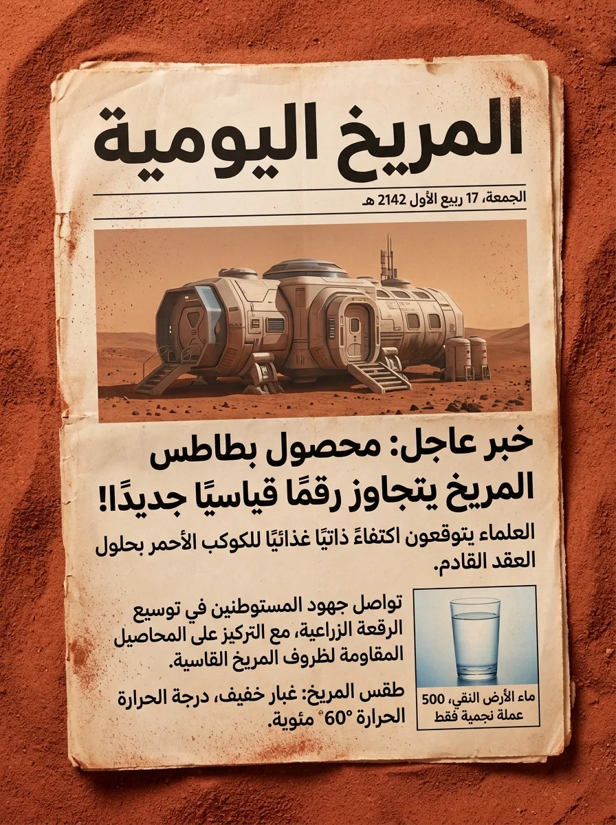 جريدة المريخ اليومية - طبعة عتيقة