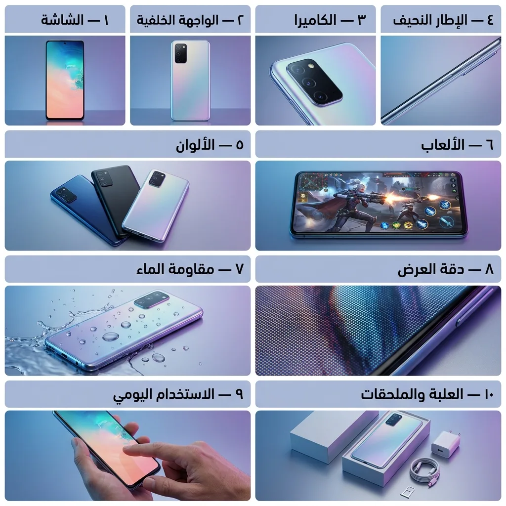 ملصق من عشر لوحات لهاتف رائد بعلامة خيالية