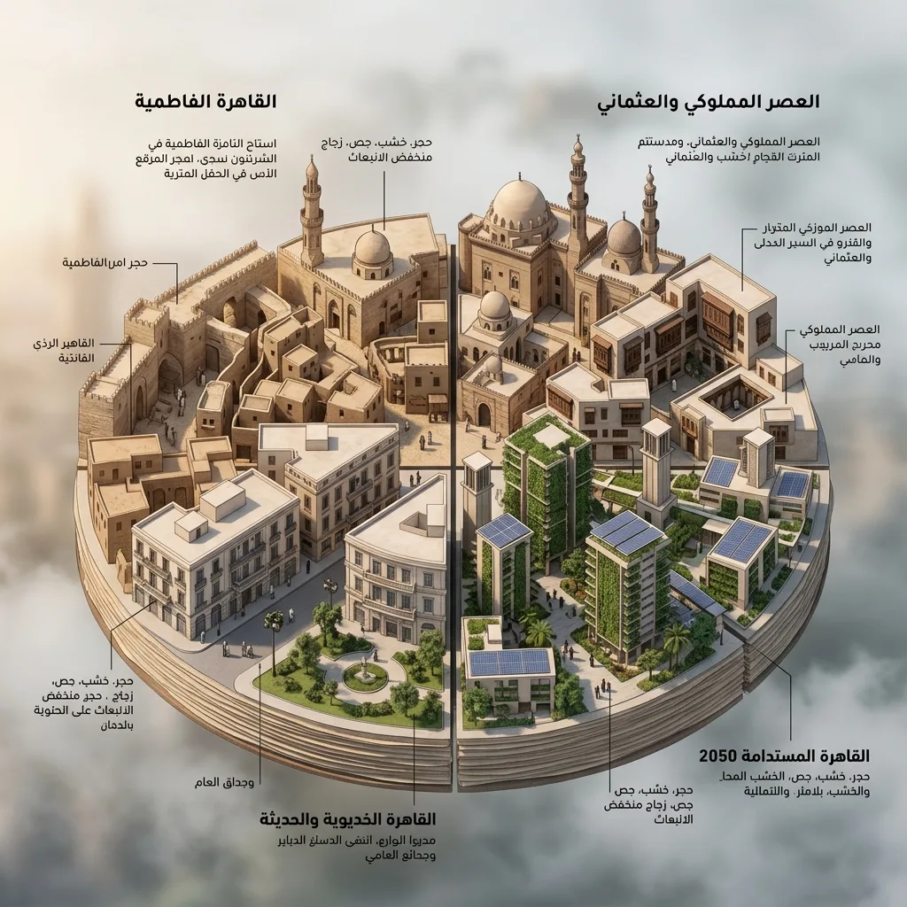 تطور عمارة القاهرة في ديوراما دائرية بأربع حقب