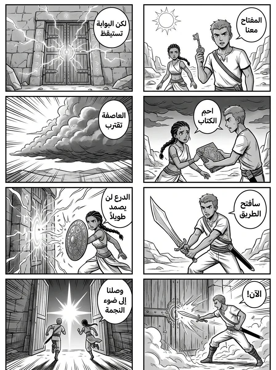 ثماني لوحات أكشن مستوحاة من رموز تعبيرية