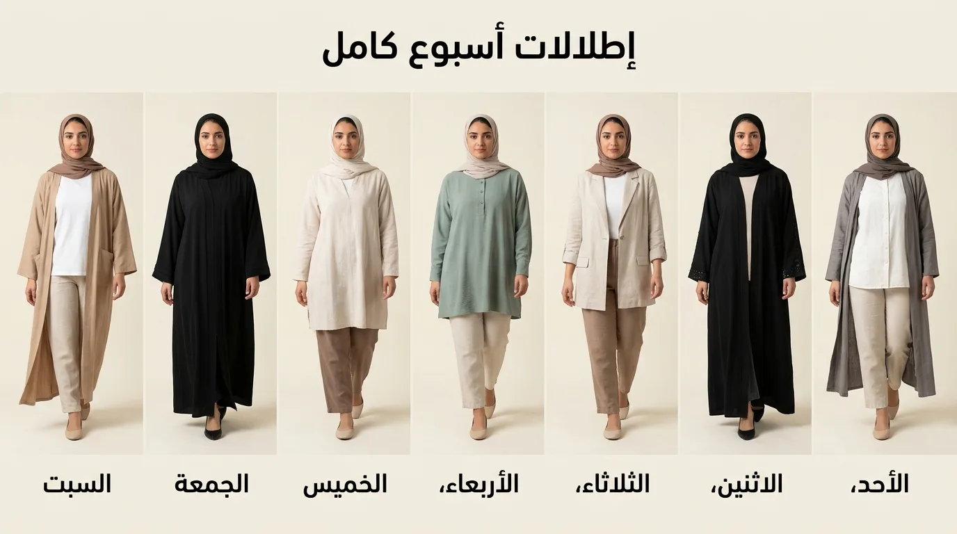 دليل أزياء أسبوعي بسبع إطلالات محتشمة