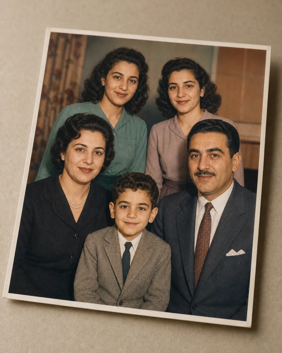 ترميم وتلوين صورة قديمة