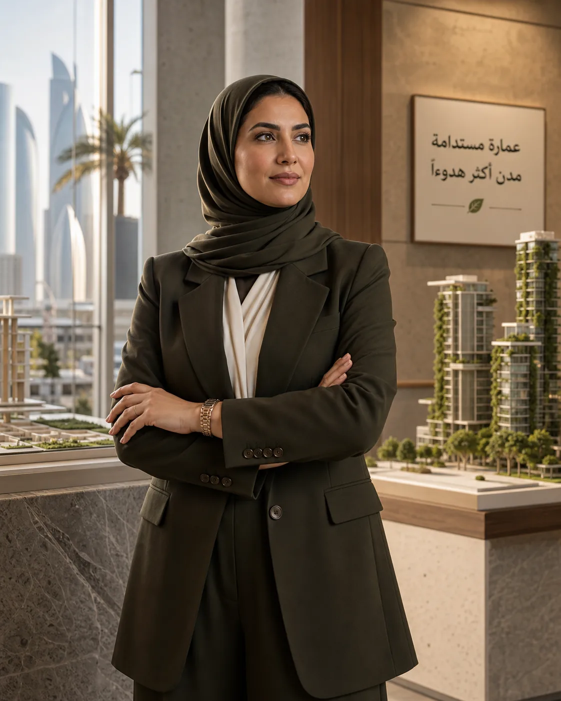بورتريه تنفيذية عربية في العمارة المستدامة