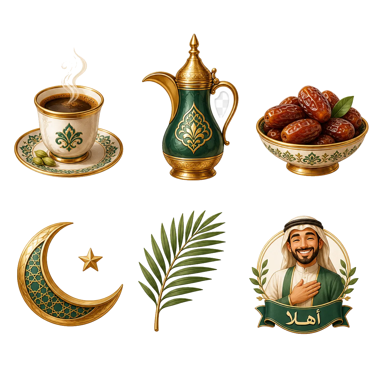 حزمة ملصقات جاهزة للقص