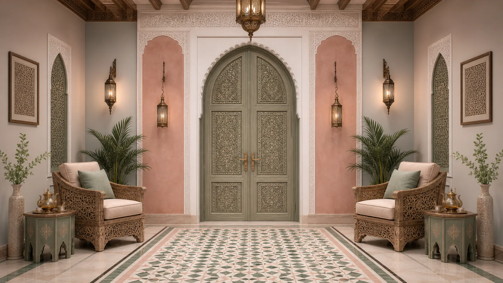 بيت ضيافة عربي بأسلوب ويس أندرسون