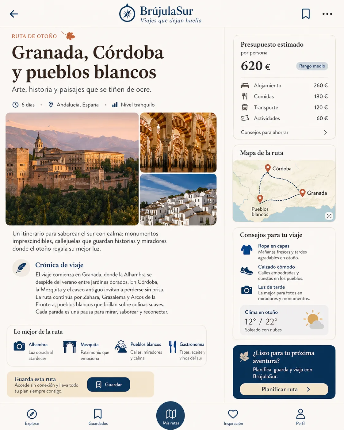 Post de viaje otoñal por Andalucía