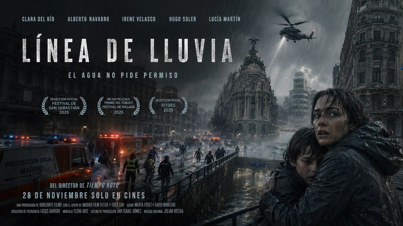 Fotograma de película desastre climático
