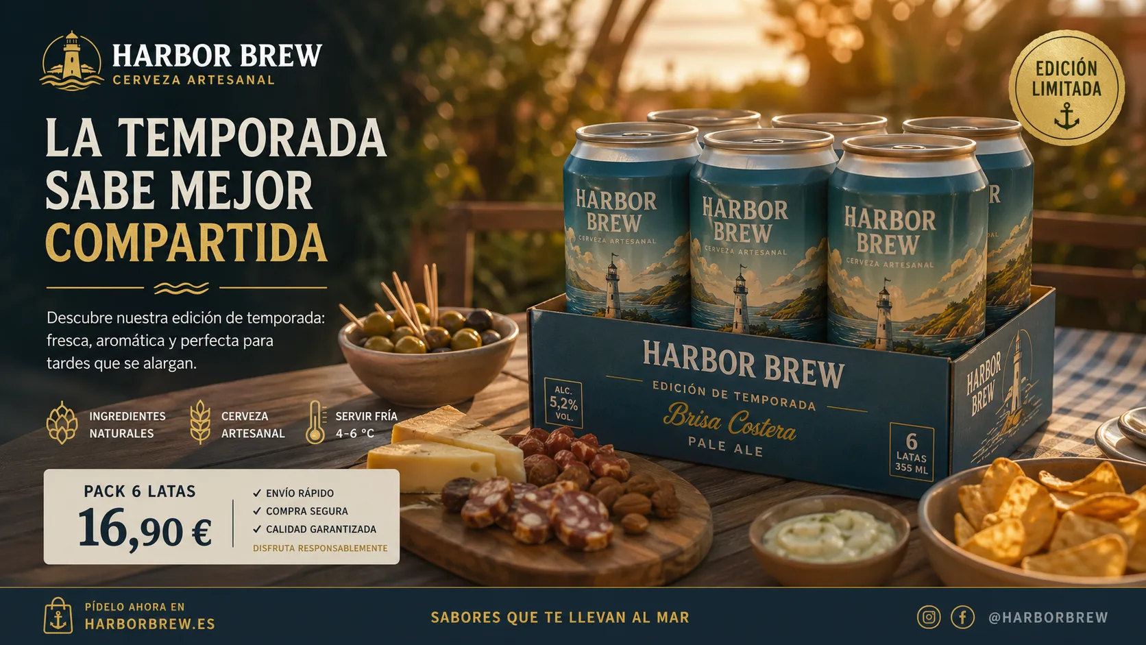 Campaña 6 latas cerveza artesanal