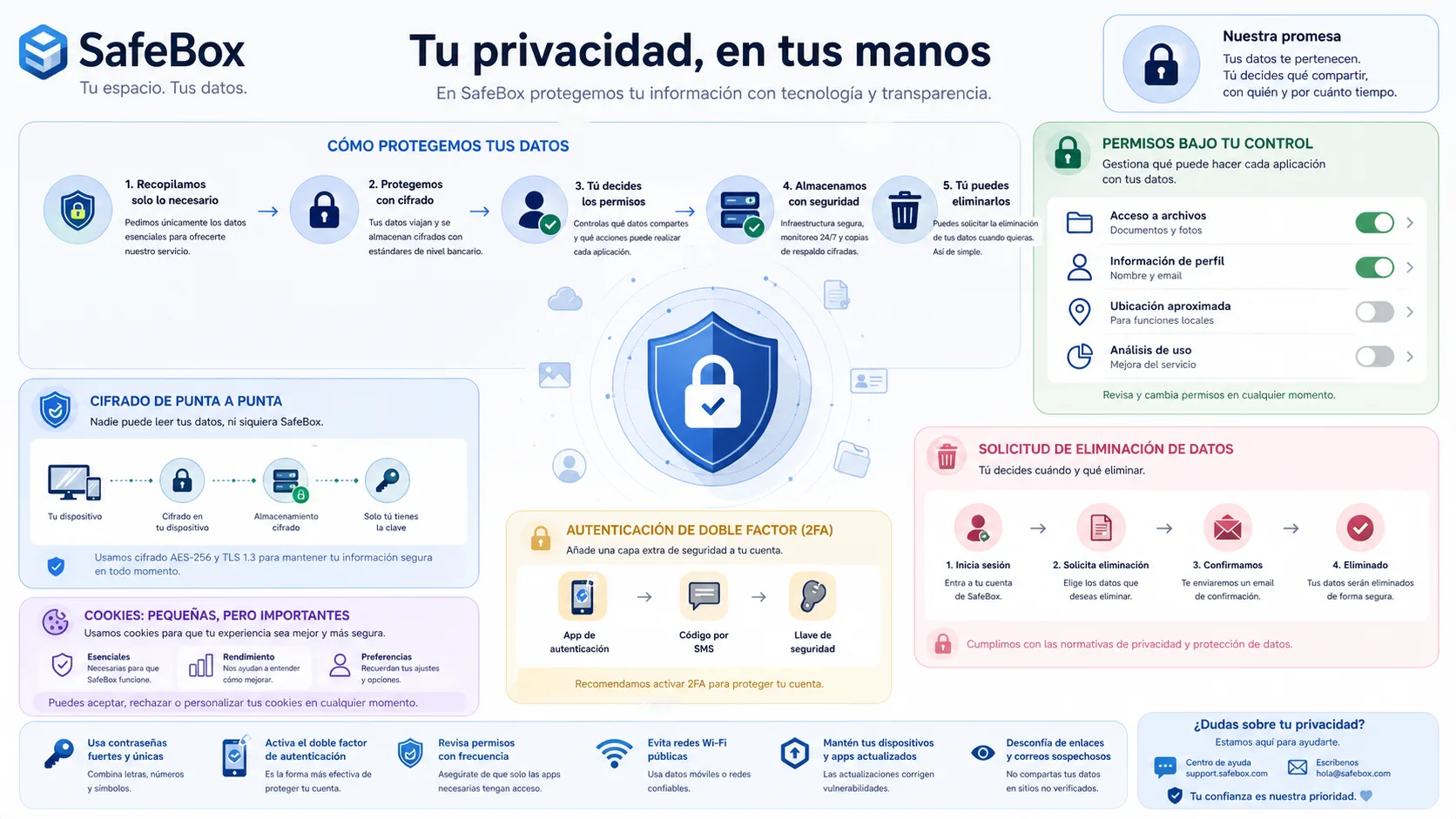 Infografía privacidad de datos