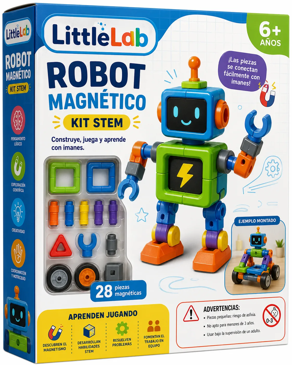 Packaging juguete STEM infantil
