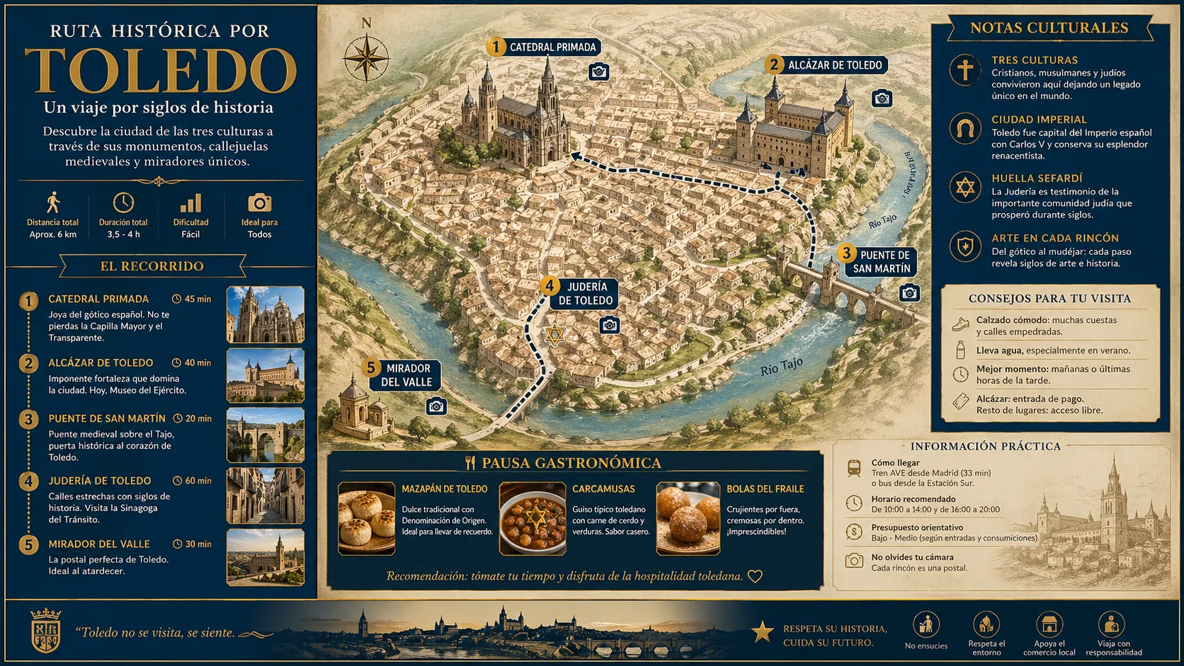 Mapa histórico de Toledo