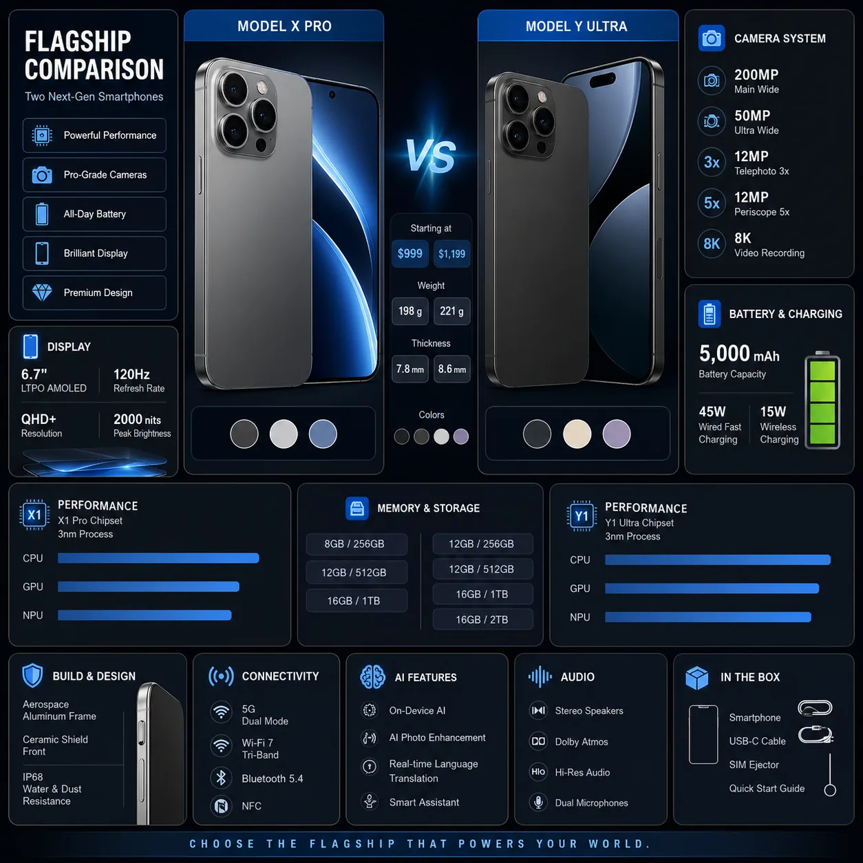 Apple Phone Comparison Infographic