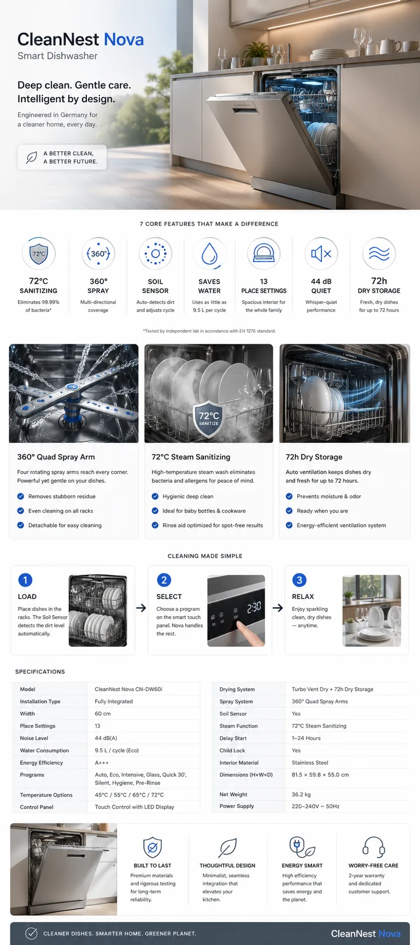 GPT Image 2 dishwasher ecommerce detail page prompt example