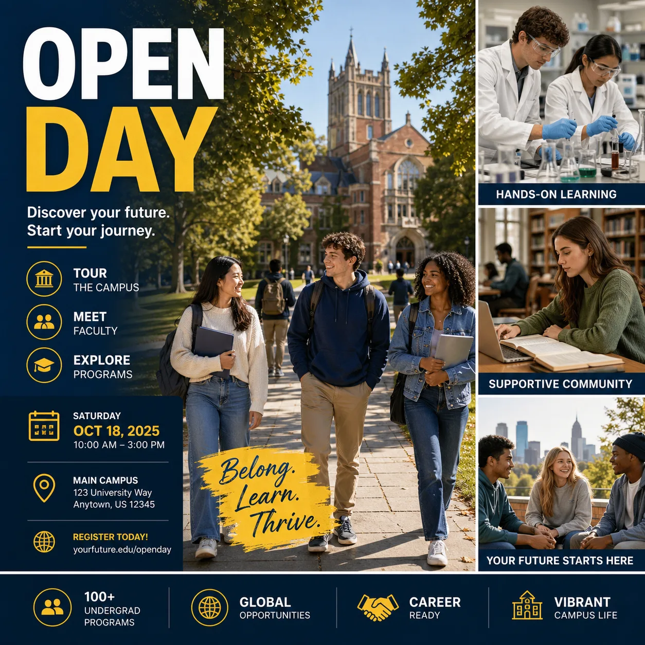 College Open Day Poster
