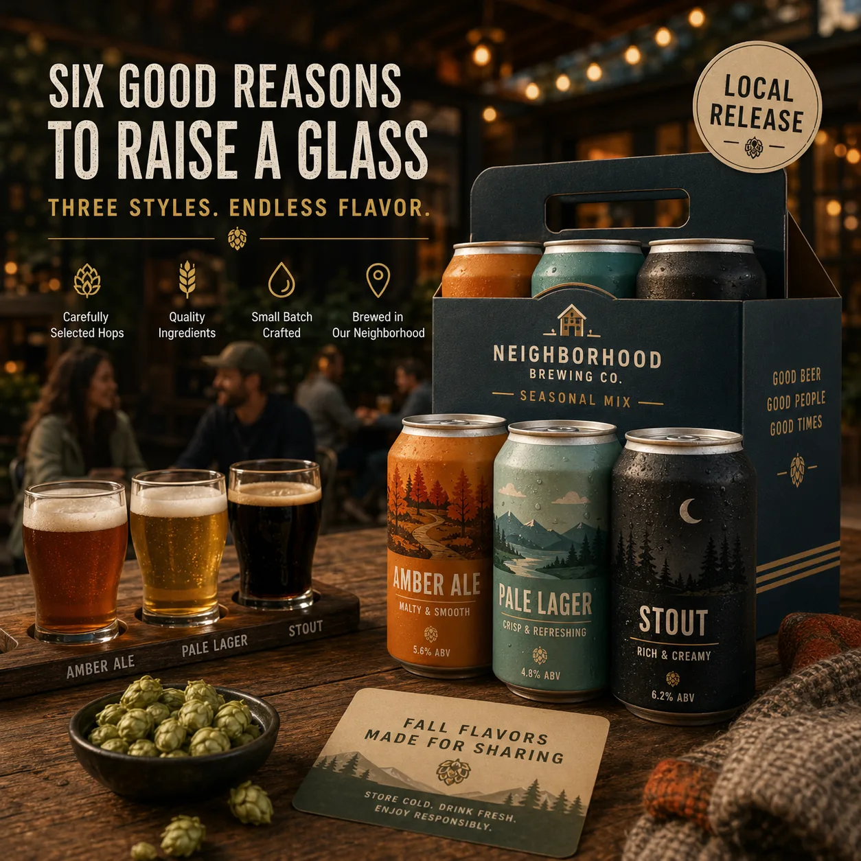 Craft Beer Six Pack Seasonal Campaign