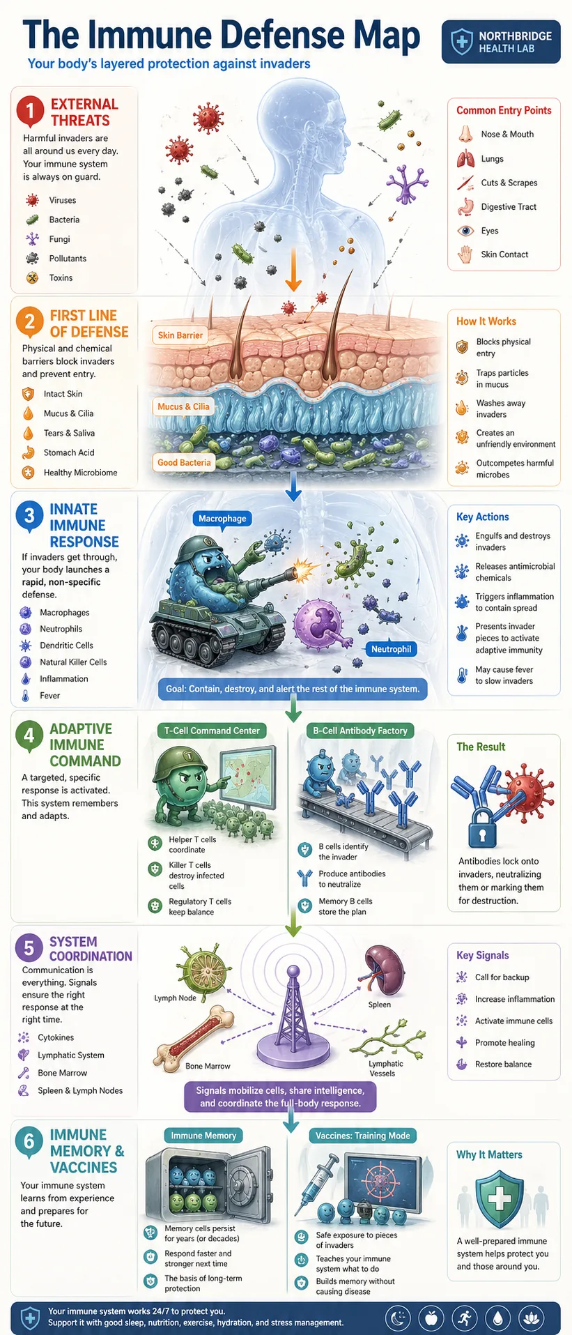 GPT Image 2 immune defense infographic prompt example