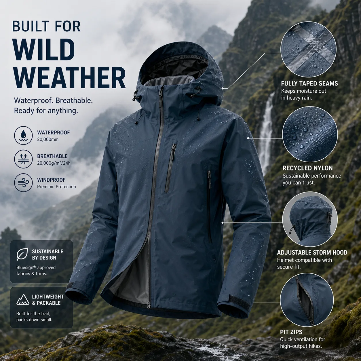 Outdoor Jacket Product Shot
