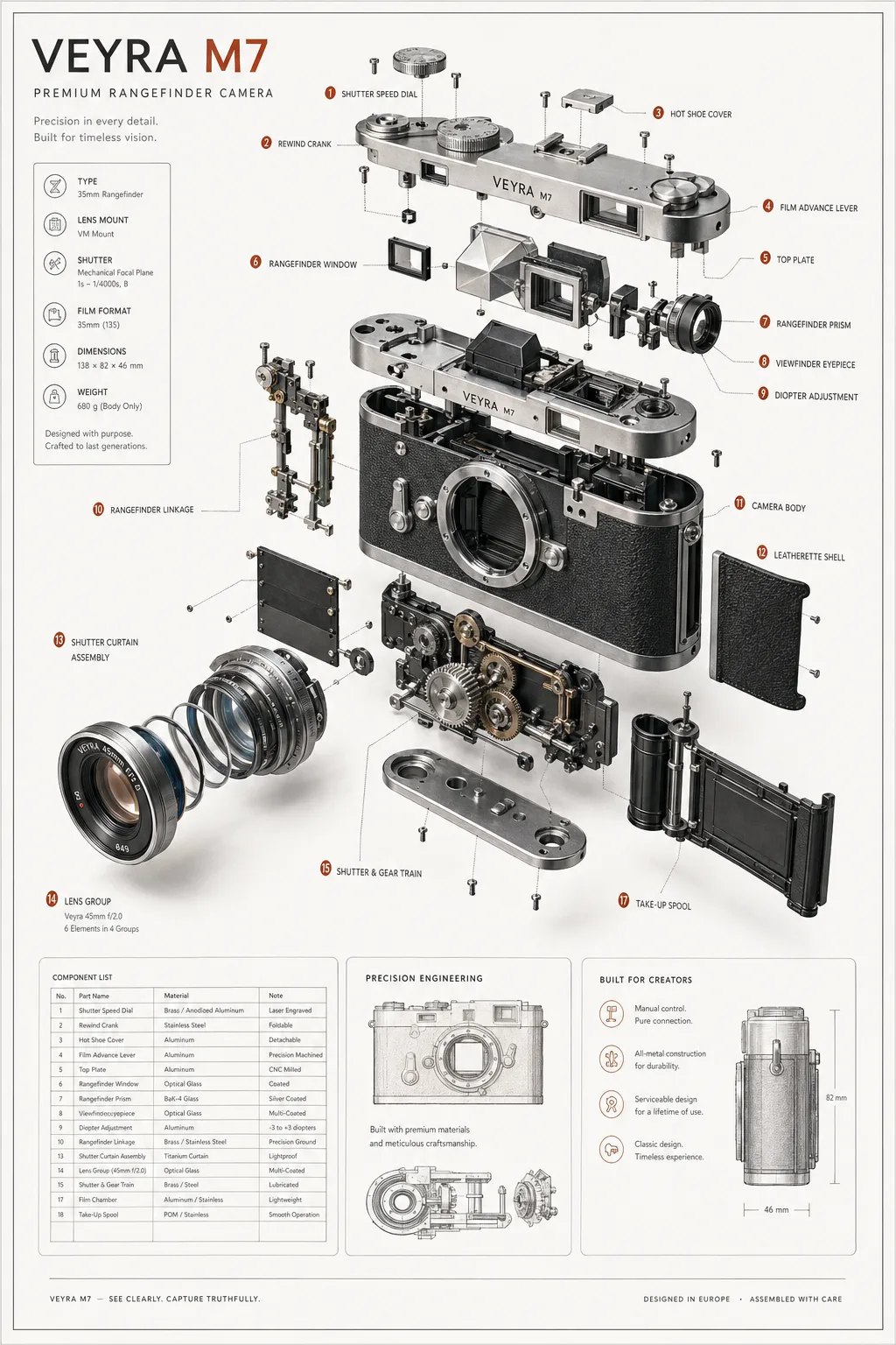 GPT Image 2 exploded-view prompt example for a fictional camera