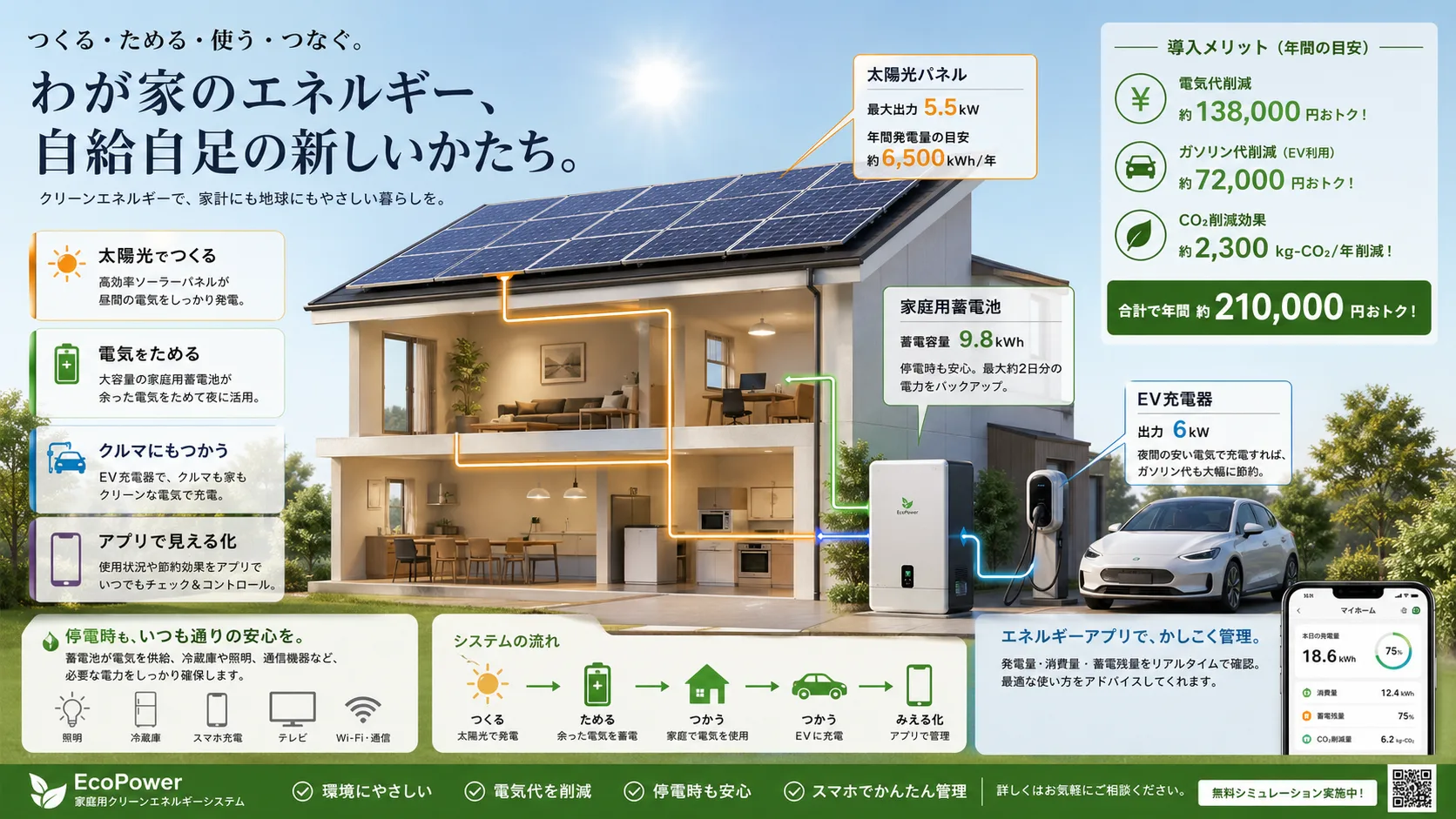 家庭用クリーンエネルギーシステム