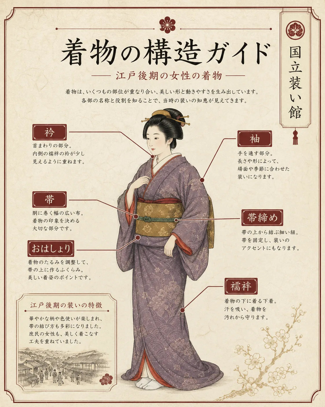 国立装い館 着物構造ガイド