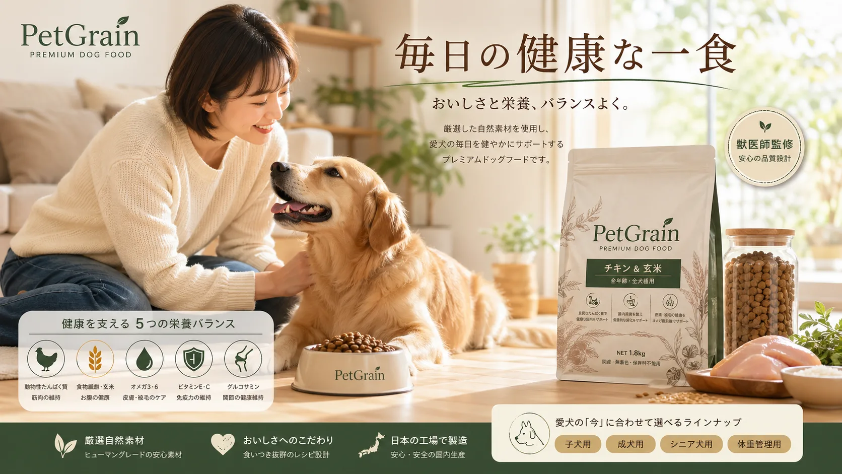 プレミアムドッグフード生活広告