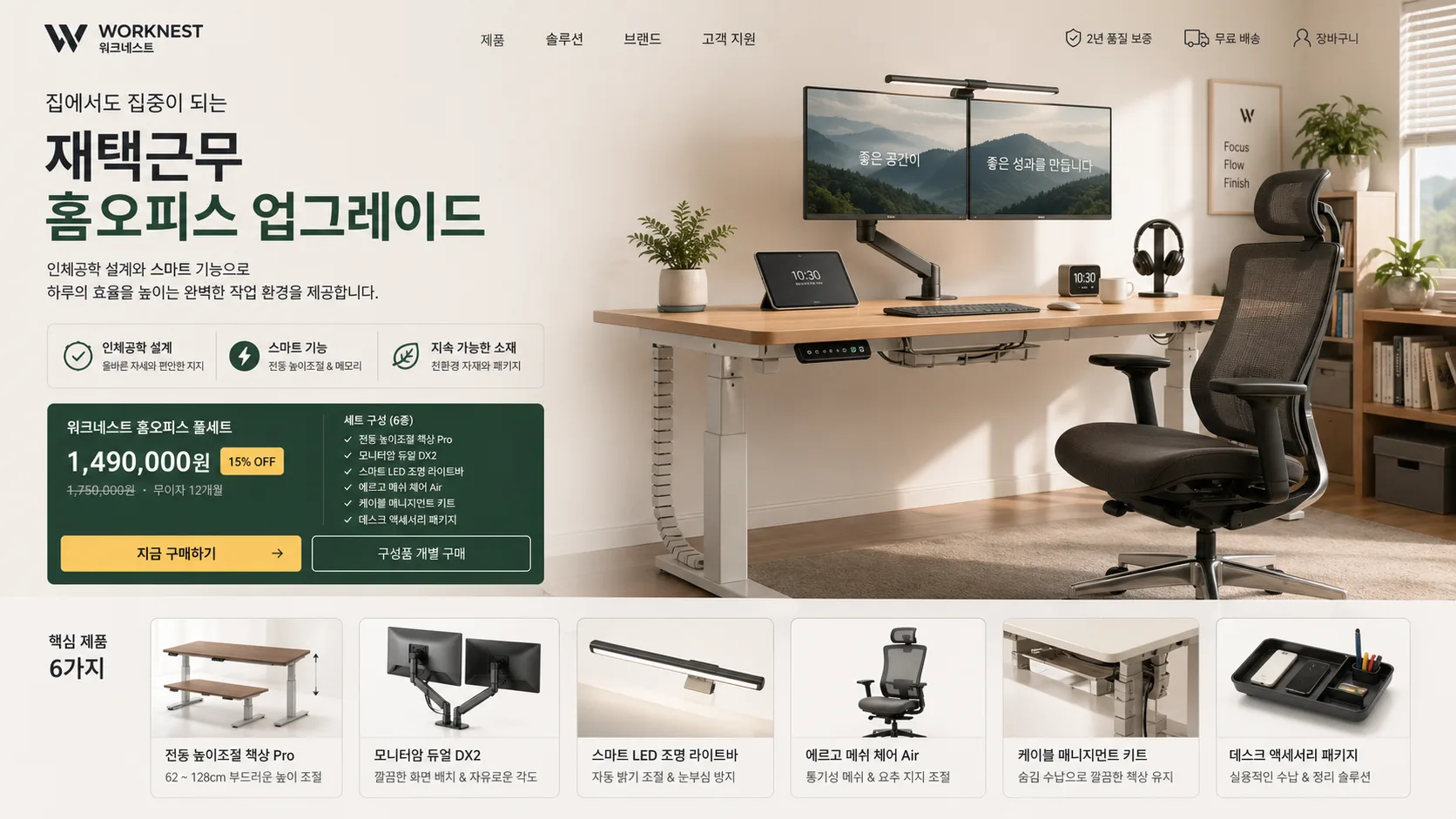 재택근무 홈오피스 업그레이드