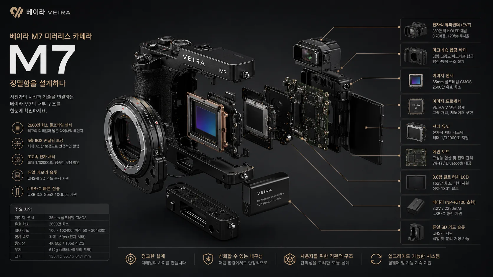 베이라 M7 카메라 분해도