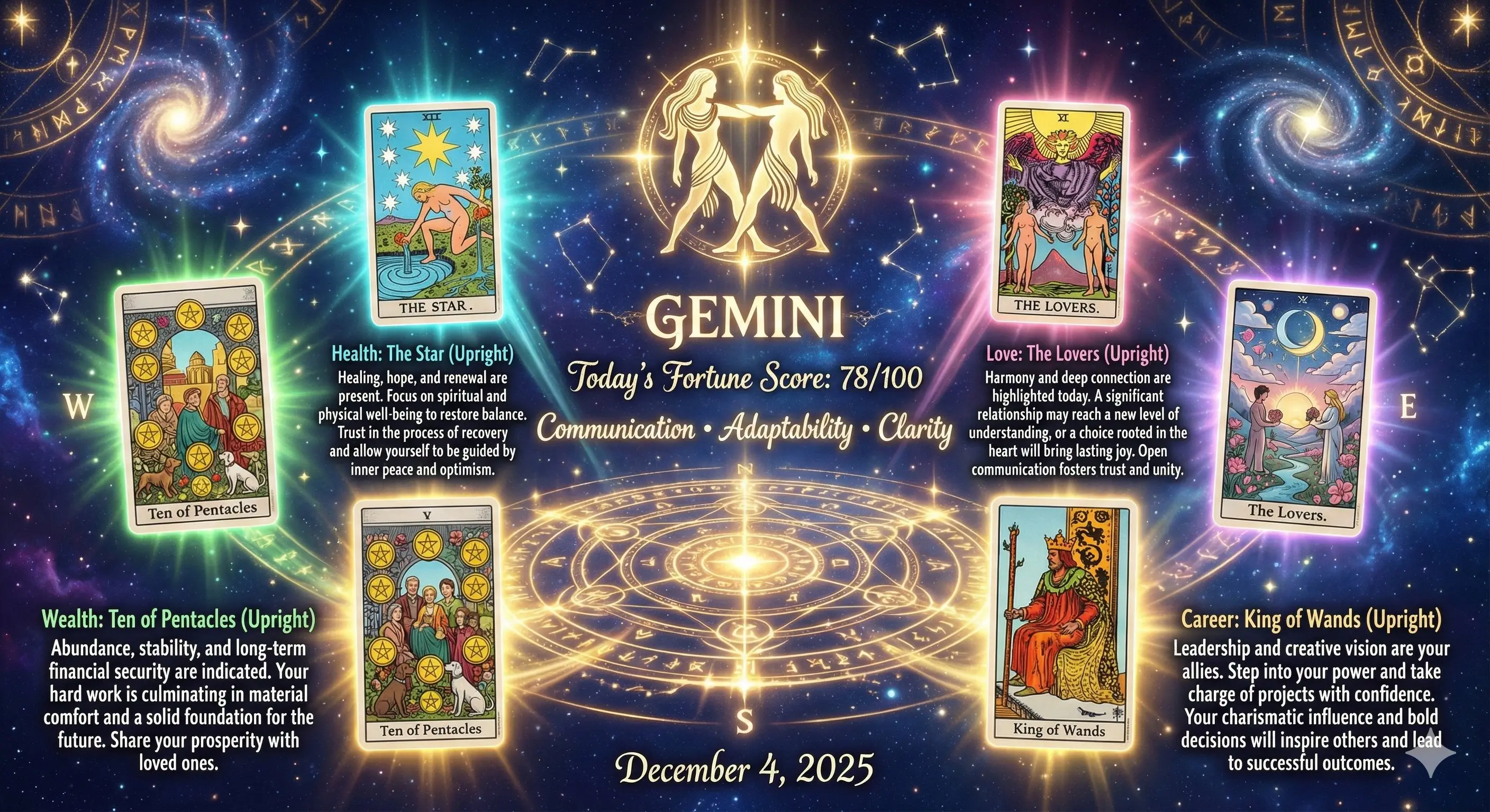 Lectura Mágica del Horóscopo Diario con Tarot Salida