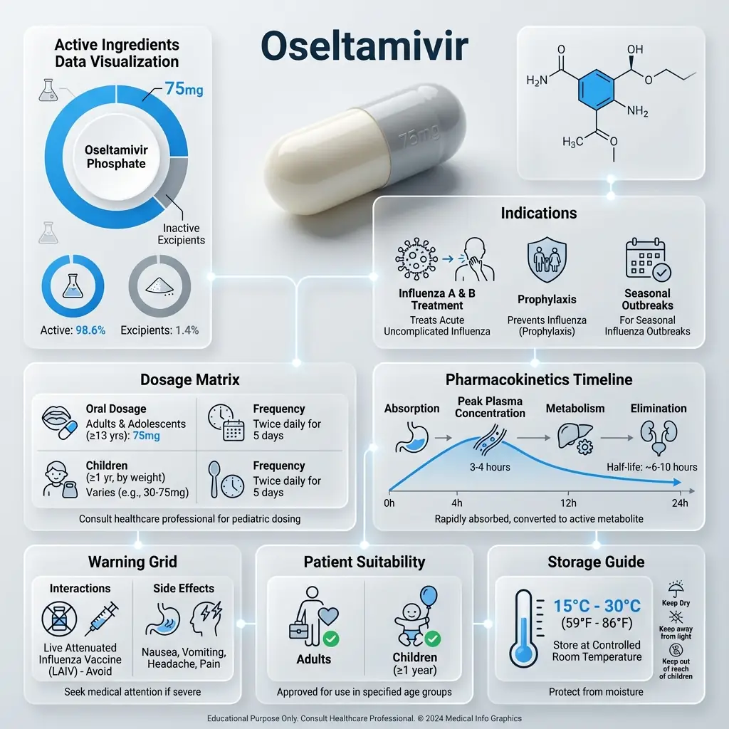 Diseño de Infografía Médica: Diseño Limpio para Datos Farmacéuticos Salida