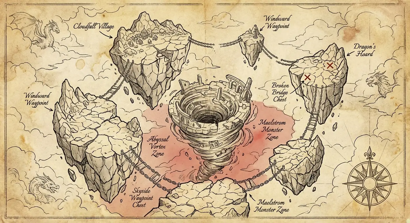 Open World Floating Archipelago Map