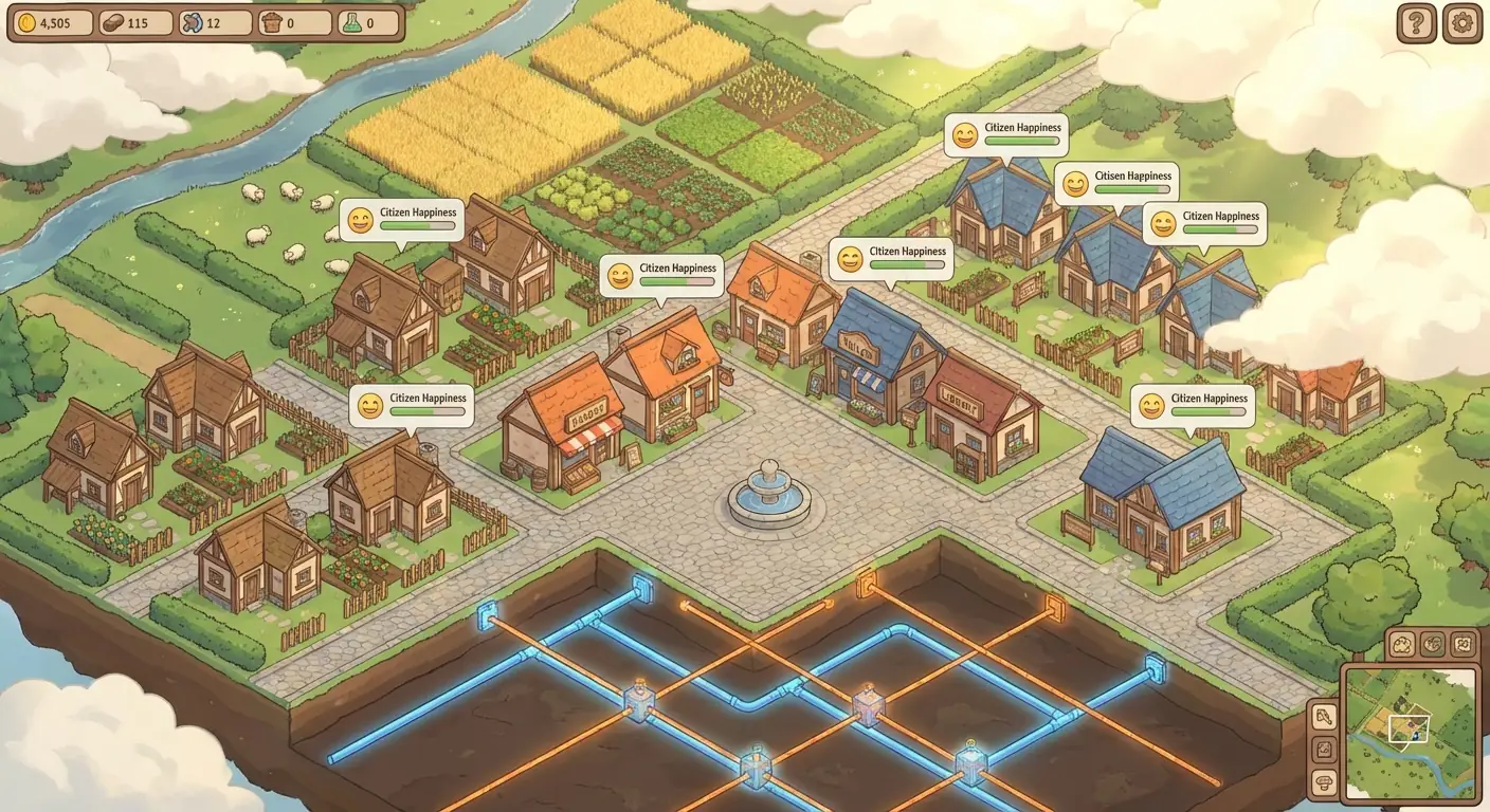 City Builder Town Planning Map