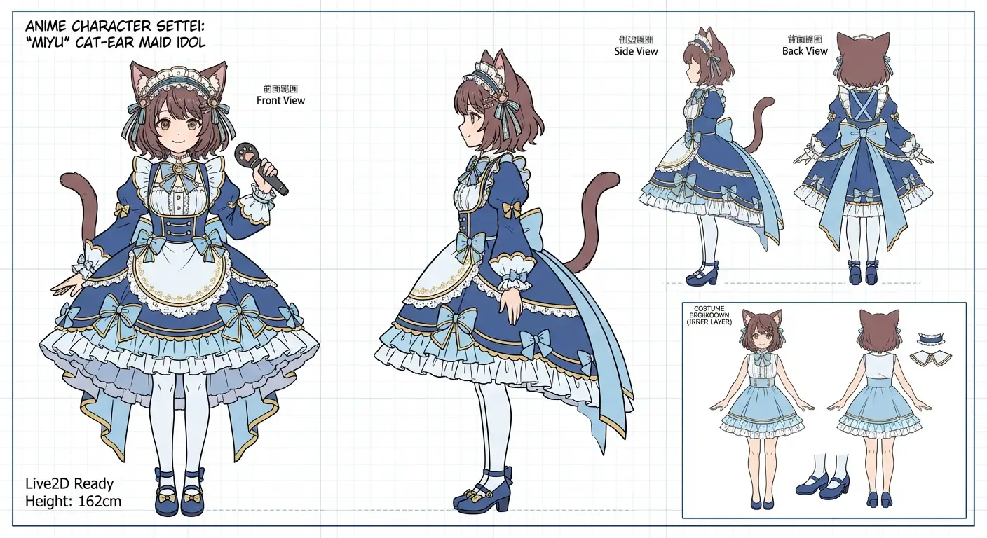 Anime Cat-ear Maid Idol Settei