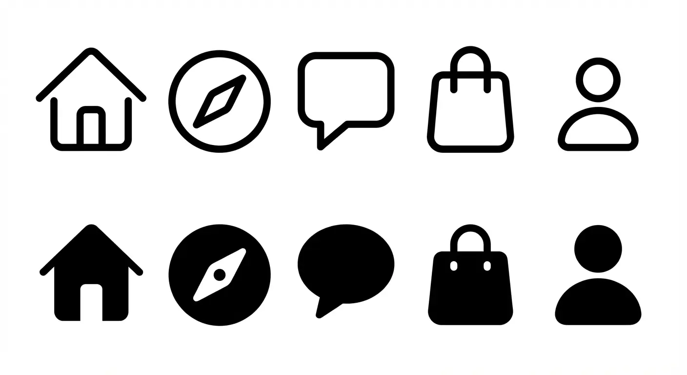 iOS Tab Bar Icons
